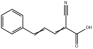 ALPHA-CYANO-5-PHENYL-2,4-PENTADIENIC ACID Struktur