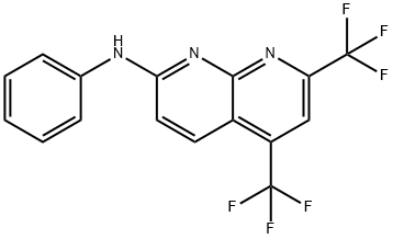 1,8-Naphthyridin-2-amine,N-phenyl-5,7-bis(trifluoromethyl)-(9CI) Struktur