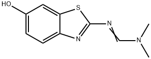 Formamidine, N-(6-hydroxy-2-benzothiazolyl)-N,N-dimethyl- (7CI,8CI) Struktur