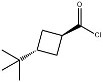 Cyclobutanecarbonyl chloride, 3-tert-butyl-, trans- (8CI) Struktur