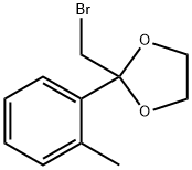 2-(Bromomethyl)-2-(2-methylphenyl)-1,3-dioxolane Struktur