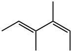 (2E,4Z)-3,4-Dimethyl-2,4-hexadiene Struktur