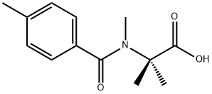 Alanine,  N,2-dimethyl-N-(4-methylbenzoyl)- Struktur