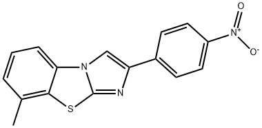 8-METHYL-2-(4-NITROPHENYL)IMIDAZO[2,1-B]BENZOTHIAZOLE Struktur