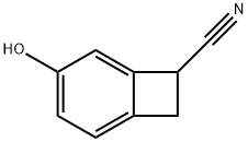 Bicyclo[4.2.0]octa-1,3,5-triene-7-carbonitrile, 4-hydroxy- (9CI) Struktur