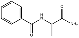 N-(1-carbamoylethyl)benzamide Struktur