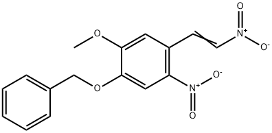 4-(Benzyloxy)-5-methoxy-β,2-dinitrostyrene Struktur