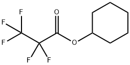 Pentafluoropropionic acid cyclohexyl ester Struktur