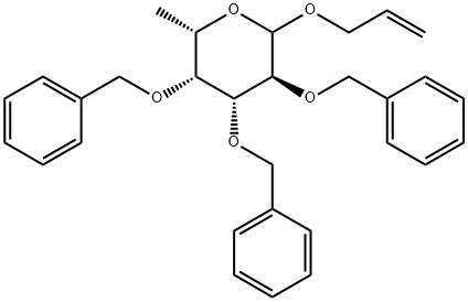 ALLYL-2,3,4-TRI-O-BENZYL-BETA-L-FUCOPYRANOSIDE Struktur