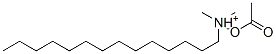 dimethyltetradecylammonium acetate Struktur