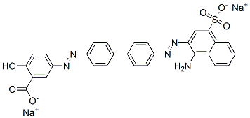 Dinatrium-5-[[4'-[(1-amino-4-sulfonato-2-naphthyl)azo][1,1'-biphenyl]-4-yl]azo]salicylat