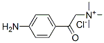 (p-aminophenacyl)trimethylammonium chloride  Struktur