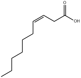 cis-3-Decylenic acid Struktur