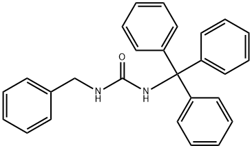 3-benzyl-1-trityl-urea Struktur