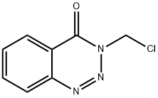 3-benzotriazin-4(3h)-one,3-(chloromethyl)-2 Struktur