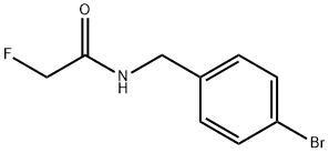 N-[(4-bromophenyl)methyl]-2-fluoro-acetamide Struktur