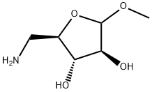 D-Arabinofuranoside, methyl 5-amino-5-deoxy- (9CI) Struktur