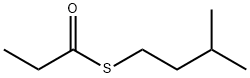 Propanethioic acid S-isopentyl ester Struktur