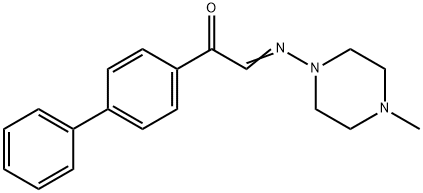 α-[(4-Methyl-1-piperazinyl)imino]-4'-phenylacetophenone Struktur