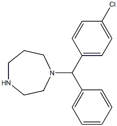 1-[(4-CHLOROPHENYL)PHENYLMETHYL]HEXAHYDRO-1H-1,4-DIAZEPINE Struktur