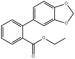 2-BENZO[1,3]DIOXOL-5-YL-BENZOIC ACID ETHYL ESTER Struktur