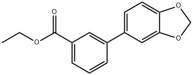 3-BENZO[1,3]DIOXOL-5-YL-BENZOIC ACID ETHYL ESTER Struktur