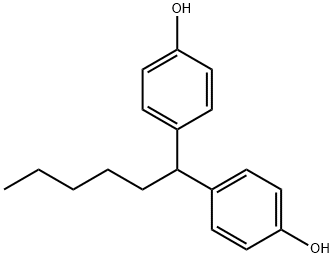 4,4'-hexylidenebisphenol Struktur