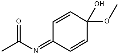 Acetamide,  N-(4-hydroxy-4-methoxy-2,5-cyclohexadien-1-ylidene)- Struktur