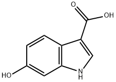 1H-INDOLE-3-CARBOXYLIC ACID,6-HYDROXY Struktur