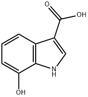 1H-INDOLE-3-CARBOXYLIC ACID,7-HYDROXY Struktur