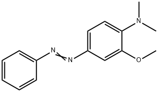 N,N-Dimethyl-4-phenylazo-o-anisidine Struktur