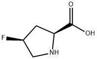 (2S,4S)-4-FLUORO-PYRROLIDINE-2-CARBOXYLIC ACID Struktur