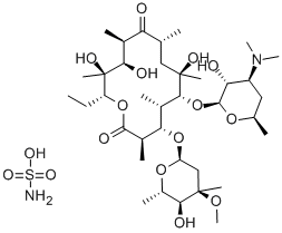 Erythromycin sulfamate Struktur