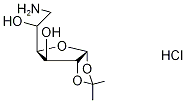 6-Amino-6-deoxy-1,2-O-isopropylidene-α-D-glucofuranose, Hydrochloride Struktur