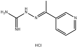 2-((E)-1-(3-pyridyl)ethylidene)-1-hydrazinecarboximidamide
hydrochloride Struktur