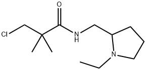 N1-[(1-ETHYLTETRAHYDRO-1H-PYRROL-2-YL)METHYL]-3-CHLORO-2,2-DIMETHYLPROPANAMIDE Struktur