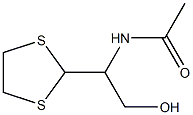 N-[1-(1,3-Dithiolan-2-yl)-2-hydroxyethyl]acetamide Struktur