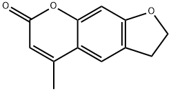 4-methyl-4',5'-dihydropsoralen Struktur