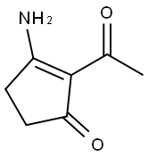 2-Cyclopenten-1-one, 2-acetyl-3-amino- (8CI,9CI) Struktur