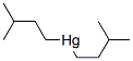 Bis(3-methylbutyl) mercury(II) Struktur