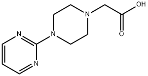 (4-pyrimidin-2-ylpiperazin-1-yl)acetic acid Struktur