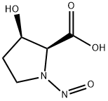 Proline, 3-hydroxy-1-nitroso-, cis- (8CI) Struktur