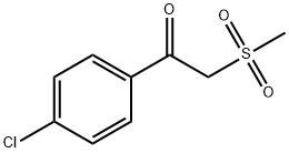 1-(4-CHLOROPHENYL)-2-(METHYLSULFONYL)ETHANONE Struktur