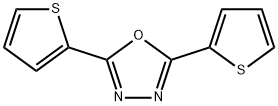 2,5-di(thiophen-2-yl)-1,3,4-oxadiazole Struktur