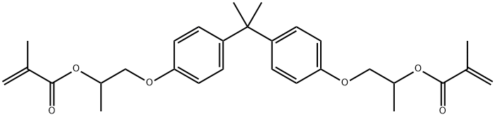 2,2-BIS[4-(2-HYDROXY-3-METHACRYLOXYPROPOXY)PHENYL]PROPANE Struktur