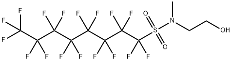 heptadecafluoro-N-(2-hydroxyethyl)-N-methyloctanesulphonamide  Struktur