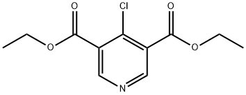 3,5-Bis(ethoxycarbonyl)-4-chloropyridine Struktur