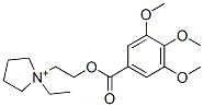 1-Ethyl-1-[2-[(3,4,5-trimethoxybenzoyl)oxy]ethyl]pyrrolidinium Struktur