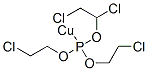 chloro[tris(2-chloroethyl) phosphite-p]-copper Struktur