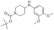 1-BOC-4-[(3,4-DIMETHOXYPHENYL)AMINO]-PIPERIDINE Struktur